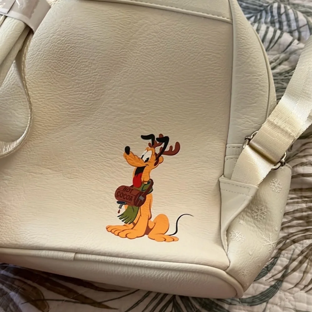 NWT Disney Loungefly Mickey & Minnie Mouse Holiday Backpack
